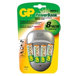 Зарядний пристрій GP Batteries PB27GS270-U4 + 4 акк 2700 mAh 270AAHC - Фото 2