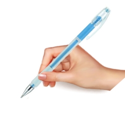 Ручка масляна Axent Emotion синя 0.5мм. AB1027-02-A - Фото 4