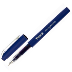Ручка гелева Axent Autographe синя 1 мм - Фото 2