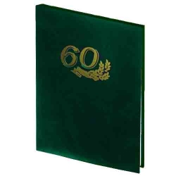 Папка адресная 60 лет А4 зеленая