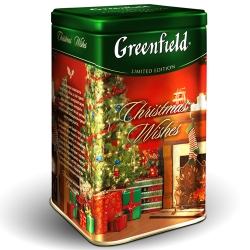 Чай Гринфилд Christmas Wishes жел. банка 150 г - Фото 2