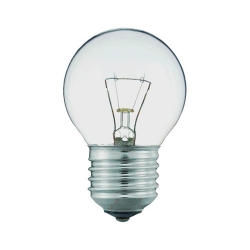 Лампа P45 60W 230V E27 прозр. (10шт) товстий цоколь