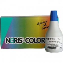 Фарба штемпельна для пластику та поліетилену 50мл NORIS-COLOR 196 синя - Фото 2