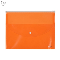Папка-конверт на застібці zip-lock, 2 відділення, А4, помаранчева, Axent 1430-12-A - Фото 2