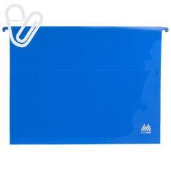 Подвесной файл А4, пластиковый, синий - Фото 2