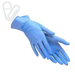Перчатки нитриловые S (100шт./уп.), синие, расфасованные