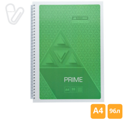 Блокнот А4 96л клітинка пруж. збоку карт. асорті PRIME - Фото 7