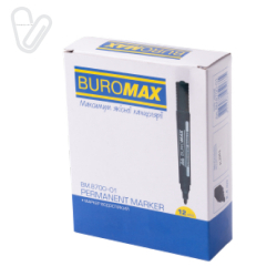 Маркер перманентный Buromax 2-4мм черный ВМ.8700 - Фото 6