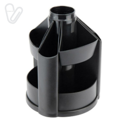 Подставка-органайзер вертушка, пластиковая, черная, Axent by Delta D3004-01