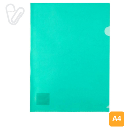 Папка-куточок А4 зелена (10шт/пак)  Axent 1434-25-A