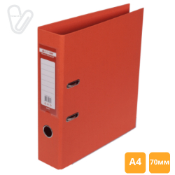 Папка-реєстратор А4 двост. 7 см, помаранчевий ELITE - Фото 2