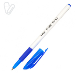 Ручка кулькова Flair 1310 синiй Polo Grip з резиновим грипом - Фото 2