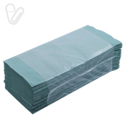 Полотенца бумажные Buroclean, V-сложение, зеленые, 160 листов/уп - Фото 2