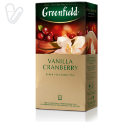 Чай Грінфілд Cranberry Vanilla (25 пак./пак.)