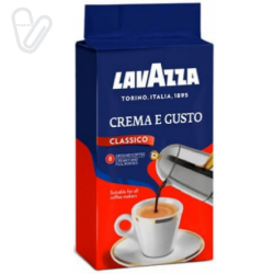Кава мелена вакуум Crema e Gusto LAVAZZA  250г