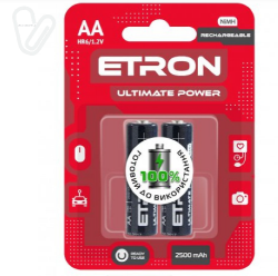 Батарейка ETRON NiMh Ultimate Power AA 2500 мАг (2 шт)   - Фото 2