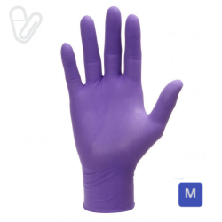 Перчатки нитриловые М (100шт./уп.), фиолетовые - Фото 2