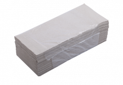 Рушник паперовий Buroclean V-cкладання, сірі, 160 лист/пак - Фото 2