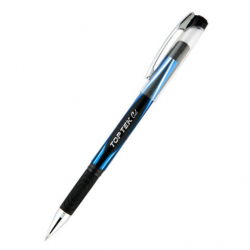 Ручка гелева 0,5 мм 1.2км Top Tek Gel UNIMAX, синя - Фото 2