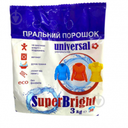 Порошок пральний Універсальний 3 кг SuperBright