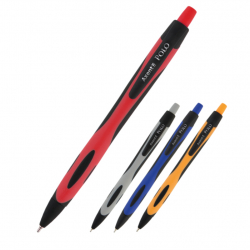 Ручка масляна автом. 0,7 мм Polo AXENT, синяя - Фото 2