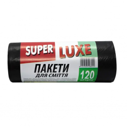 Пакети д/сміття SuperLuxeR  120л 67*105см, чорні (10шт)