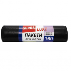Пакети д/сміття SuperLuxeR 160л 87*105см, чорні (10шт)