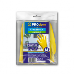 Рукавички універсальні жовті Prodom М