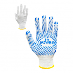 Рукавиці х/б з крапкою ПВХ,  78410