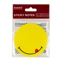 Клейкий папір д/запису 50 арк СМАЙЛ Axent асорті 