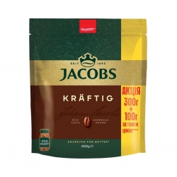 Кава розчинна м'яка уп. JACOBS Kraftig 400г